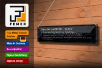 Blechschild Spruch 46x10cm Papa der weltbeste Beschützer Dekoration