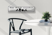 Blechschild Spruch 46x10cm bitte Schuhe ausziehen Geschenk Dekoration