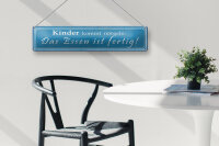Blechschild Spruch 46x10cm Kinder kommt nörgeln Essen Dekoration