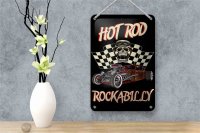 Blechschild Auto 12x18cm hot rod rockabilly