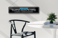 Blechschild Spruch 46x10cm Musik nicht alles im Leben aber Dekoration