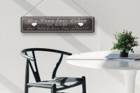 Blechschild Spruch 46x10cm Frau ist nicht Mädchen für alles Dekoration