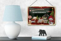 Blechschild Weihnachten Grüße MARKTREDWITZ Geschenk Dekoration  18x12cm