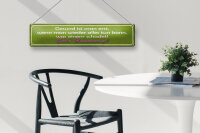 Blechschild Spruch 46x10cm Gute Besserung Gesund ist man Dekoration