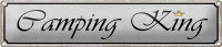 Blechschild Hinweis 46x10cm Camping King