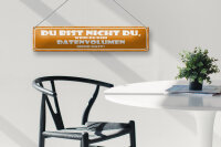 Blechschild Spruch 46x10cm du bist nicht du wenn du kein Dekoration