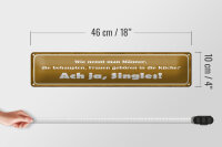 Blechschild Spruch 46x10cm wie nennt man Männer die Dekoration
