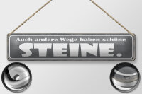 Blechschild Spruch 46x10cm auch andere Wege haben Sterne Dekoration
