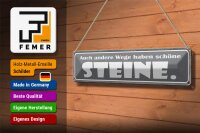 Blechschild Spruch 46x10cm auch andere Wege haben Sterne Dekoration