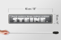 Blechschild Spruch 46x10cm auch andere Wege haben Sterne Dekoration