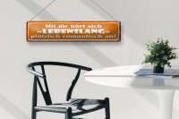 Blechschild Spruch 46x10cm mit dir Lebenslang romantisch Dekoration