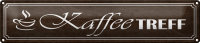 Blechschild Hinweis 46x10cm Kaffee Treff Geschenk Dekoration