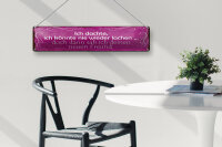 Blechschild Spruch 46x10cm Freund ich kann wieder lachen