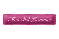 Blechschild Hinweis 46x10cm Kuschel-Zimmer Geschenk...