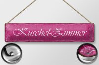 Blechschild Hinweis 46x10cm Kuschel-Zimmer Geschenk...