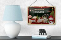 Blechschild Weihnachten Grüße aus NEUWIED Geschenk Dekoration  18x12cm