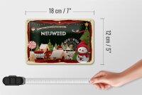 Blechschild Weihnachten Grüße aus NEUWIED Geschenk Dekoration  18x12cm