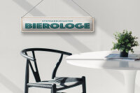 Blechschild 46x10cm Systemrelevanter Bierologe Dekoration