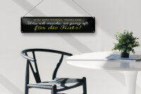 Blechschild Spruch 46x10cm Ich bin total tierlieb Dekoration