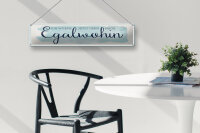 Blechschild Spruch 46x10cm würde gern nach Egalwohin Dekoration