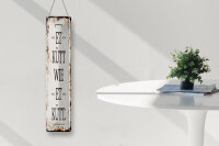 Blechschild Spruch 10x46cm Et Kütt wie et kütt kölscher Spruch Dekoration