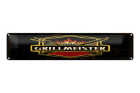 Blechschild Spruch 46x10cm Grillmeister Dekoration