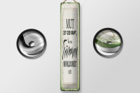 Blechschild Spruch 10x46cm Mut ist die Kraft Dekoration