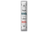Blechschild Spruch 10x46cm Hinter jedem erfolgreichen...