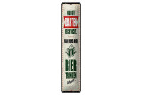 Blechschild Spruch 10x46cm Nur gut Darten reicht nicht...