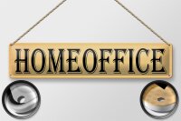 Blechschild Hinweis 46x10cm Homeoffice Dekoration