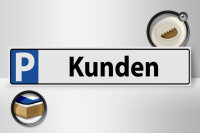 Holzschild Parken 46x10cm Parkplatzschild Kunden Dekoration