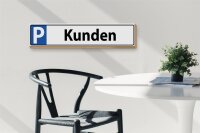 Holzschild Parken 46x10cm Parkplatzschild Kunden Dekoration