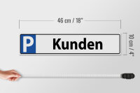 Holzschild Parken 46x10cm Parkplatzschild Kunden Dekoration