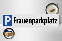 Holzschild Parken 46x10cm Parkplatzschild Frauenparkplatz