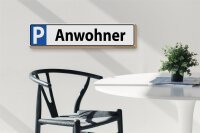 Holzschild Parken 46x10cm Parkplatzschild Anwohner