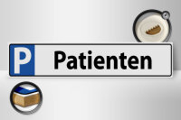 Holzschild Parken 46x10cm Parkplatzschild Patienten Dekoration