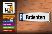 Holzschild Parken 46x10cm Parkplatzschild Patienten Dekoration