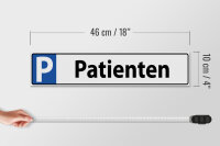 Holzschild Parken 46x10cm Parkplatzschild Patienten Dekoration