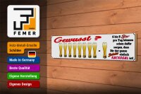 Holzschild Spruch 46x10cm Gewusst 6 8 Bier dir einfach Kackegal Dekoration
