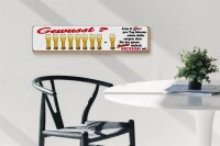 Holzschild Spruch 46x10cm Gewusst 6 8 Bier dir einfach Kackegal Dekoration