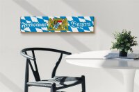Holzschild Bayern 46x10cm Freistaat Bayern Dekoration