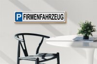 Holzschild Parken 46x10cm Parkplatz Firmenfahrzeug Dekoration