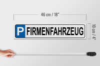 Holzschild Parken 46x10cm Parkplatz Firmenfahrzeug Dekoration