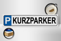 Holzschild Parken 46x10cm Parkplatz Kurzparker Dekoration