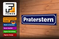 Holzschild Hinweis 46x10cm Praterstern Dekoration