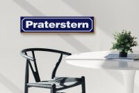 Holzschild Hinweis 46x10cm Praterstern Dekoration
