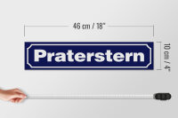 Holzschild Hinweis 46x10cm Praterstern Dekoration