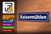 Holzschild Hinweis 46x10cm Kaisermühlen Dekoration