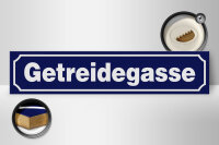 Holzschild Hinweis 46x10cm Getreidegasse Dekoration