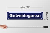 Holzschild Hinweis 46x10cm Getreidegasse Dekoration
